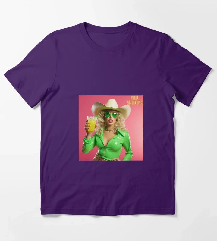 Retro cowgirl T-Shirt Purple