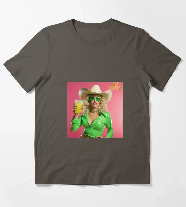 Retro cowgirl T-Shirt Dark Grey