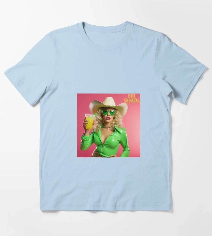 Retro cowgirl T-Shirt Sky Blue