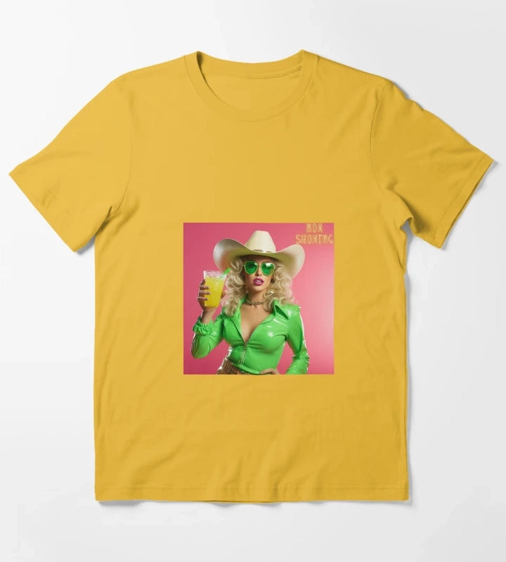 Retro cowgirl T-Shirt Yellow