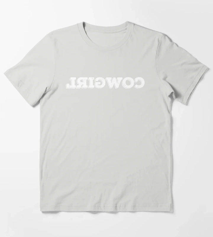 Reverse Cowgirl T-Shirt Light Grey