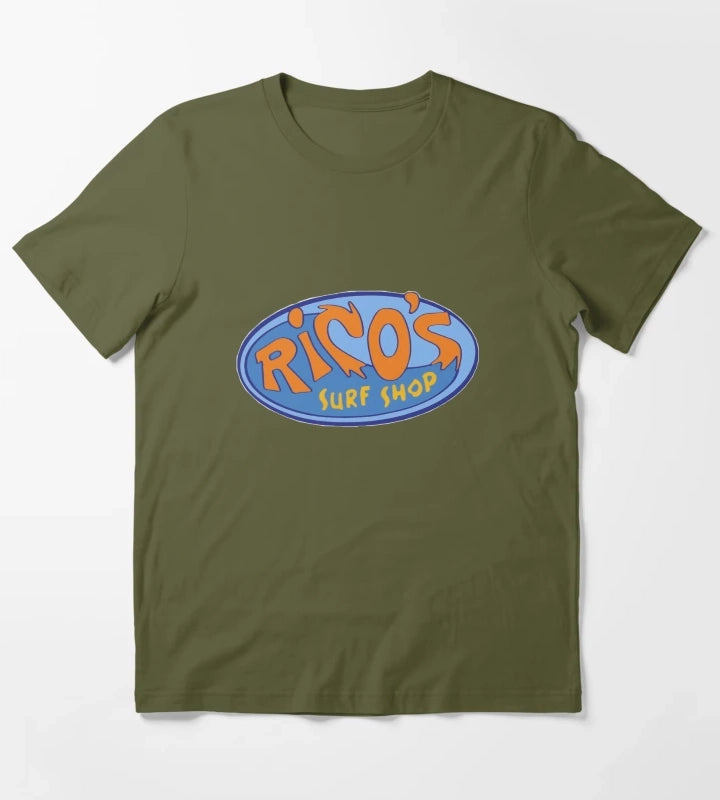 Ricos Surf Shop Hannah Montana T-Shirt Olive Green