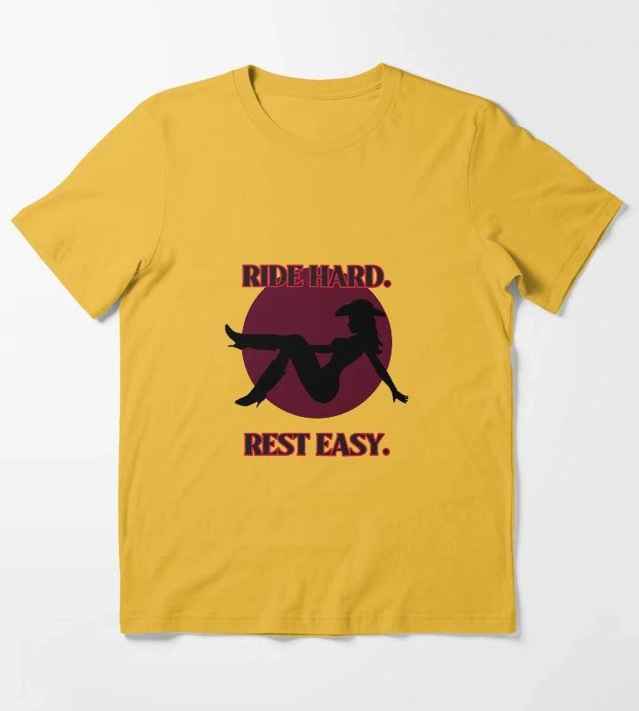 Ride Hard Rest Easy T-Shirt Yellow