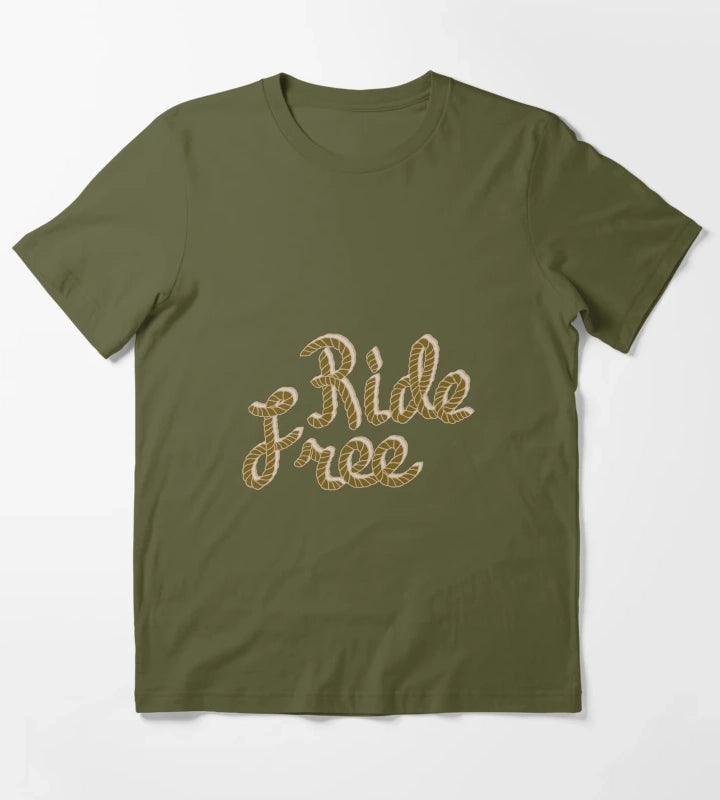Ride free cowgirl T-Shirt Olive Green
