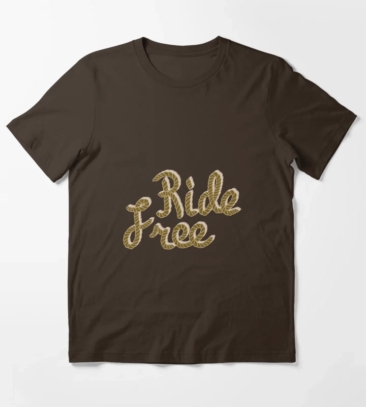 Ride free cowgirl T-Shirt Brown