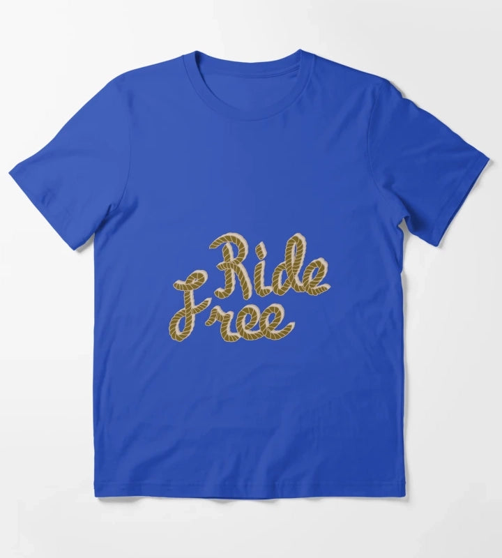 Ride free cowgirl T-Shirt Blue