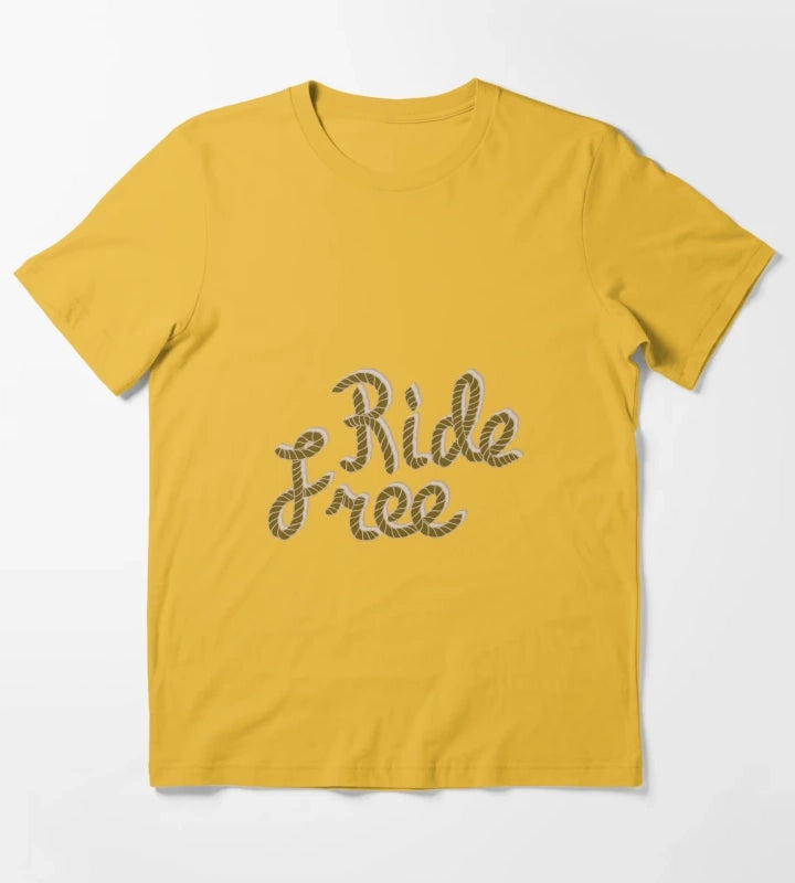 Ride free cowgirl T-Shirt Yellow