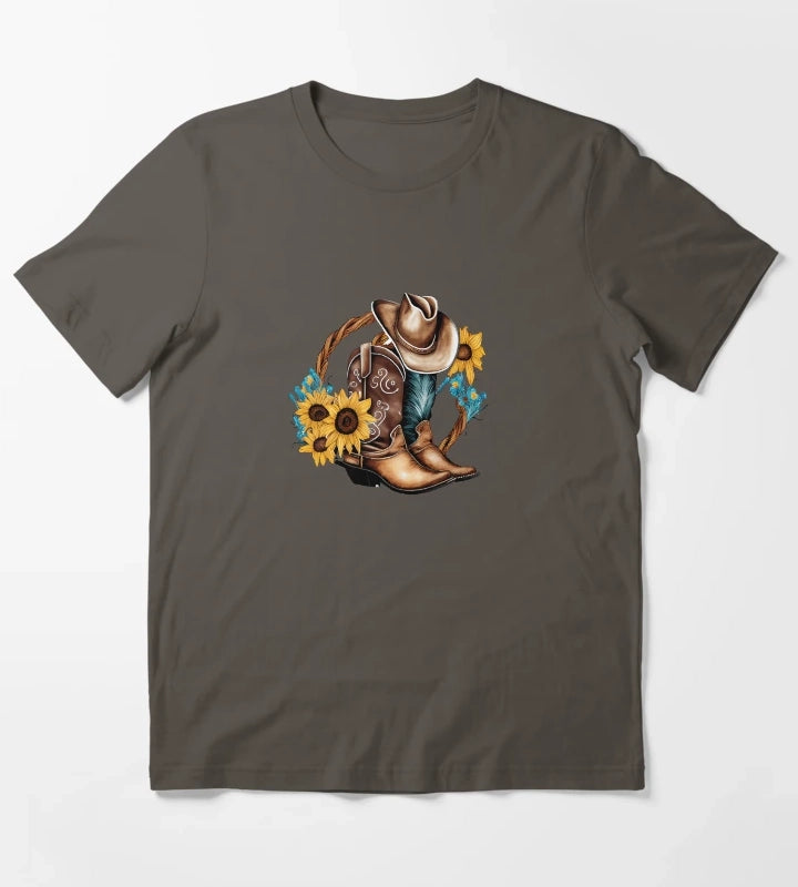 Riding the Dusty Trails The Chronicles of Eli McAlister T-Shirt Dark Grey