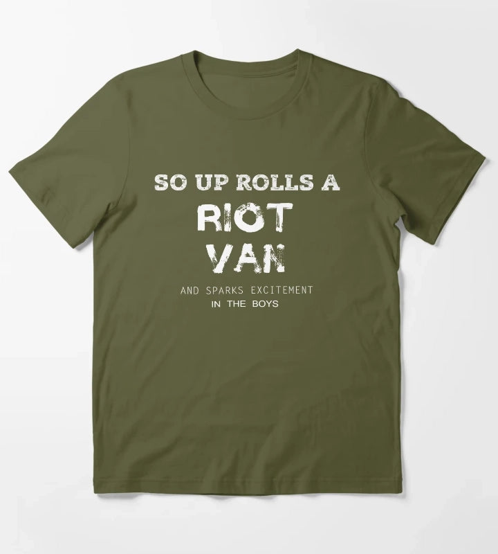 Riot Van Premium T-Shirt Olive Green