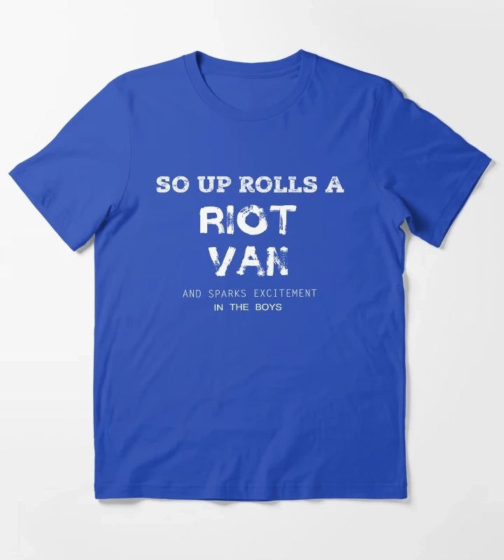 Riot Van Premium T-Shirt Blue