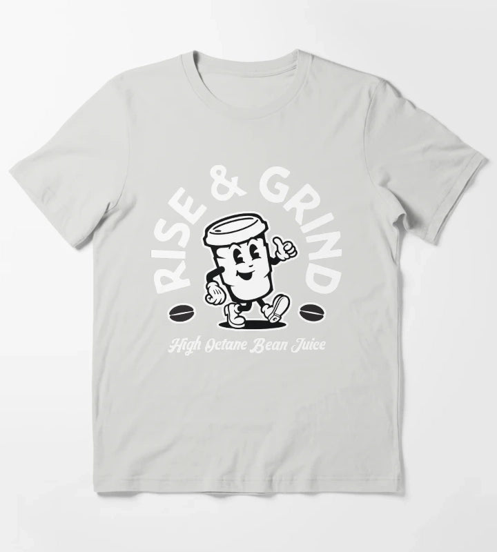Rise and Grind T-Shirt Light Grey