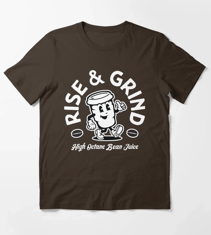 Rise and Grind T-Shirt Brown