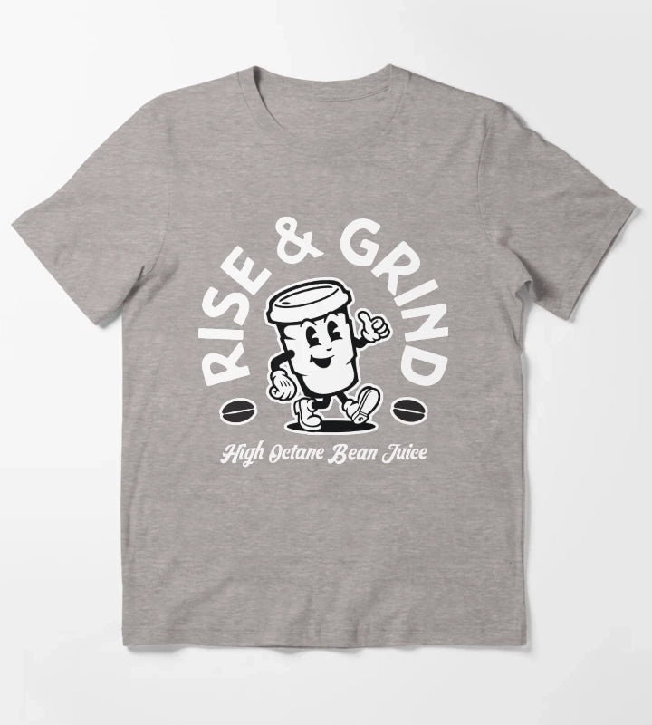 Rise and Grind T-Shirt Heather Grey