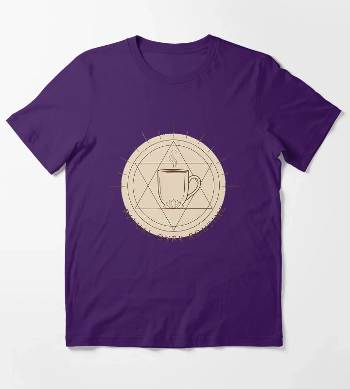 Ritual Over Routine Mindful Coffee Lifestyle Shirt 2 T-Shirt Purple