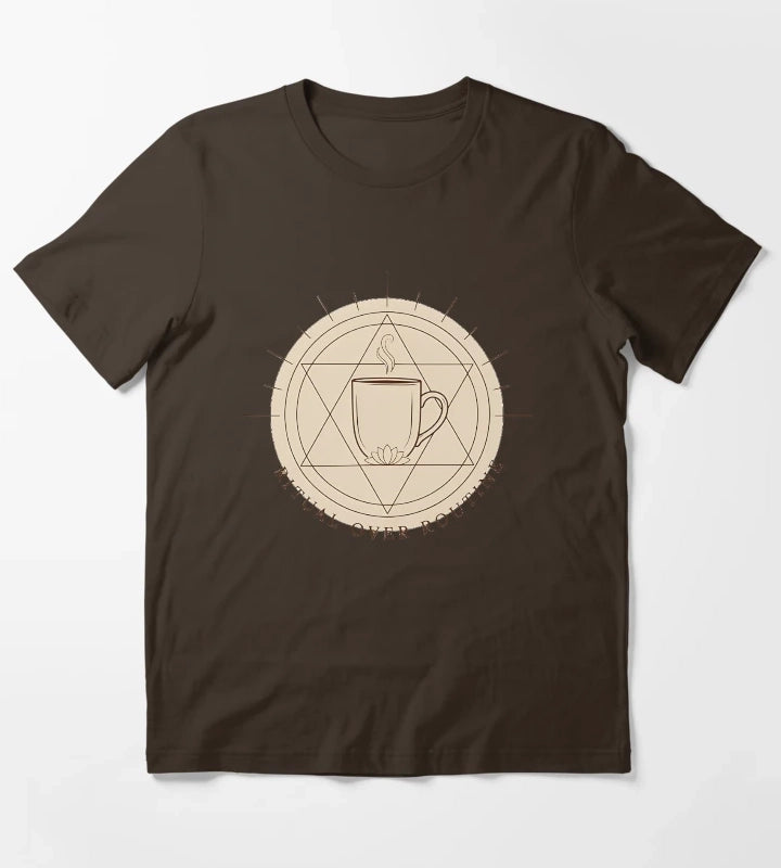 Ritual Over Routine Mindful Coffee Lifestyle Shirt 2 T-Shirt Brown