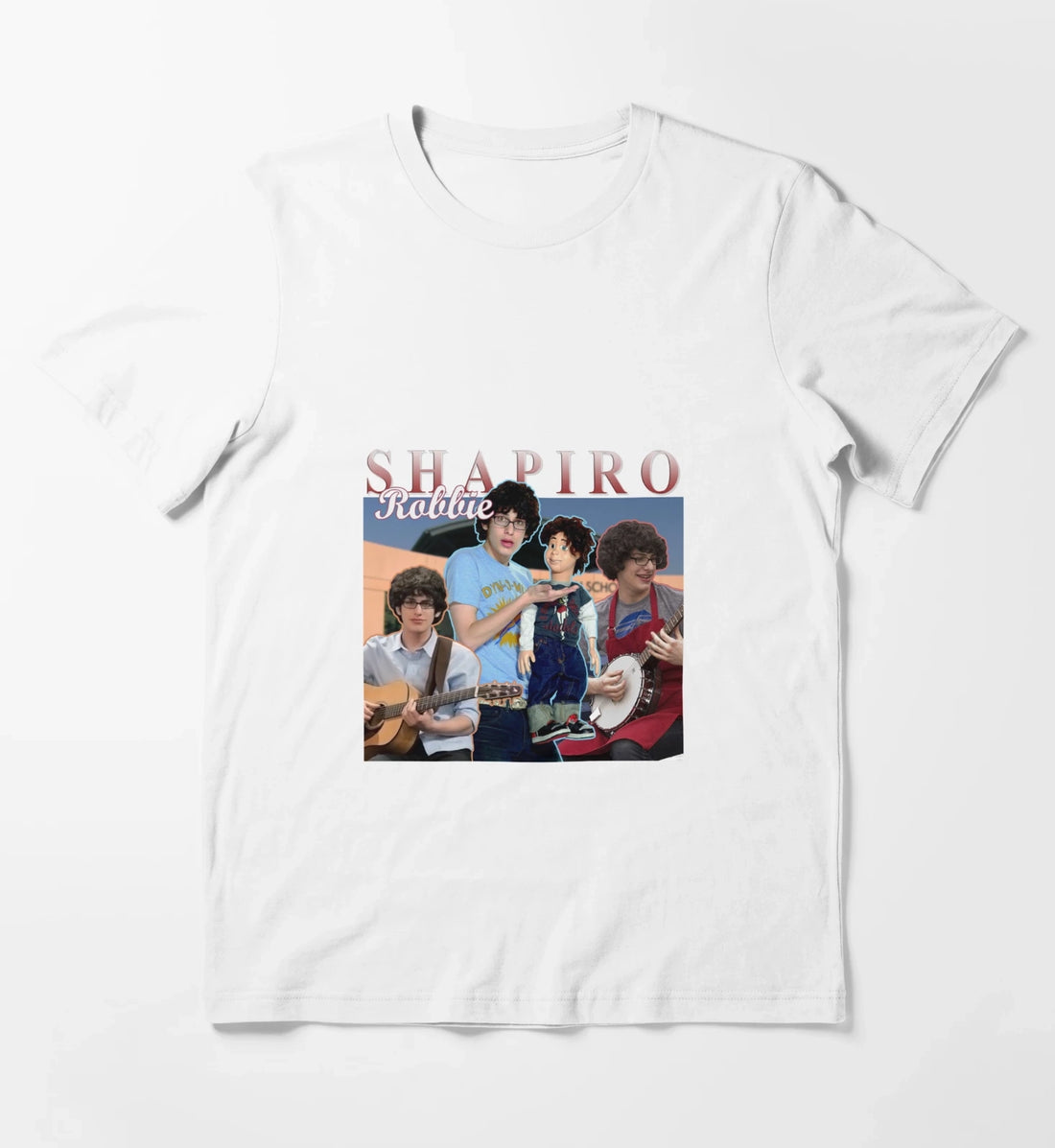 Robbie Shapiro Retro Homage Design T-Shirt White