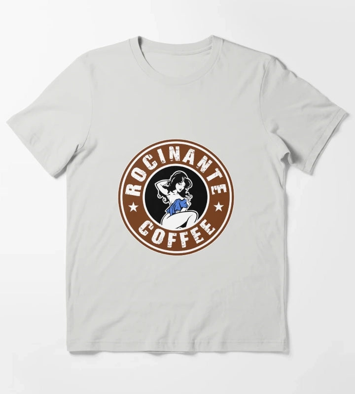 Rocinante coffee tachis girl logo T-Shirt Light Grey