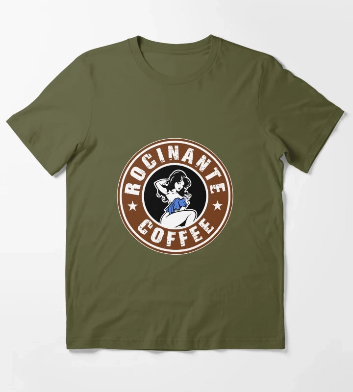 Rocinante coffee tachis girl logo T-Shirt Olive Green