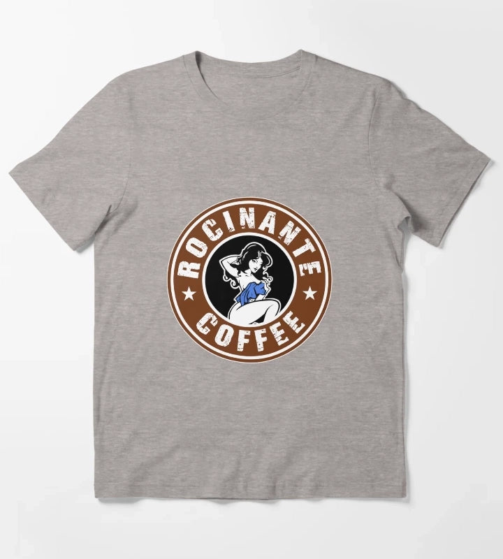 Rocinante coffee tachis girl logo T-Shirt Heather Grey