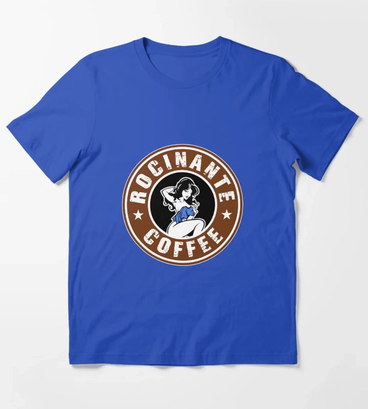 Rocinante coffee tachis girl logo T-Shirt Blue