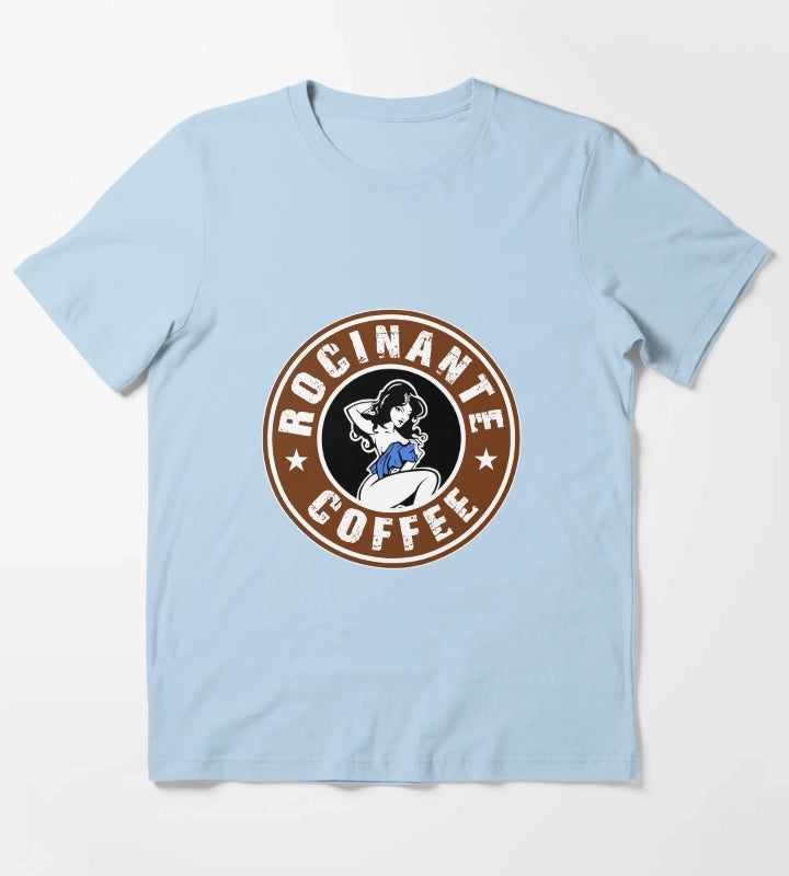 Rocinante coffee tachis girl logo T-Shirt Sky Blue