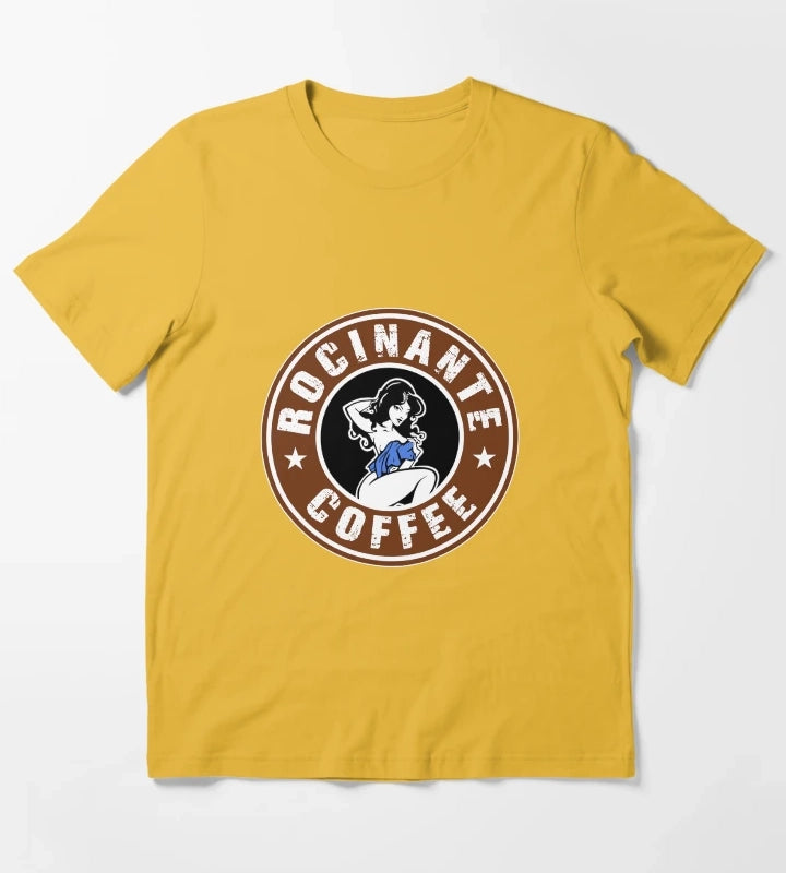 Rocinante coffee tachis girl logo T-Shirt Yellow