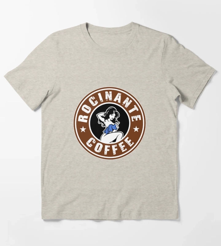 Rocinante coffee tachis girl logo T-Shirt Cream