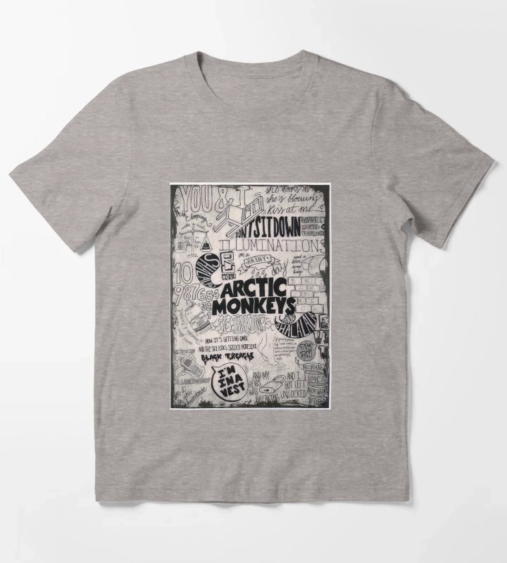 Rock Band Artics 2 T-Shirt Heather Grey