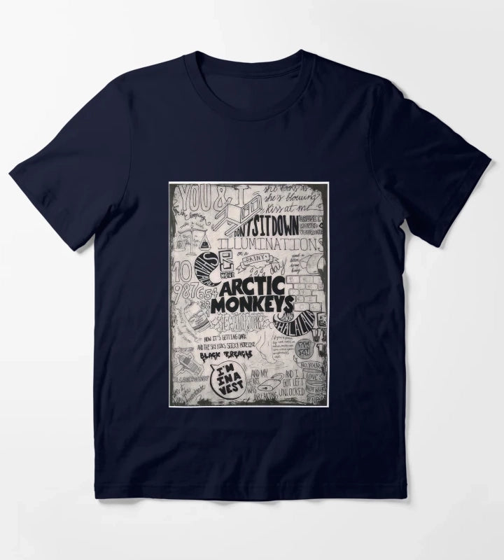 Rock Band Artics 2 T-Shirt Navy