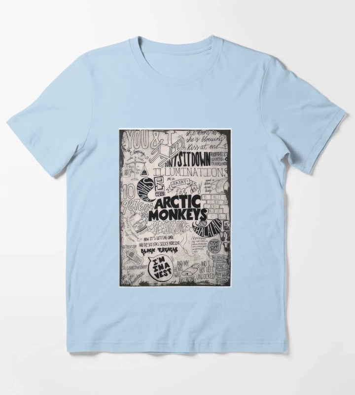 Rock Band Artics 2 T-Shirt Sky Blue