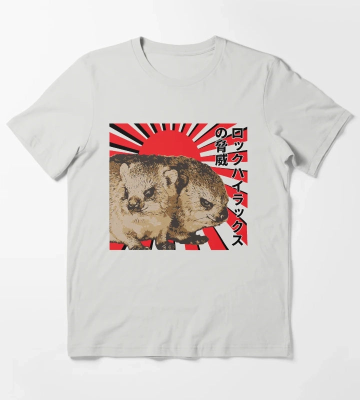 Rock Hyrax Menace T-Shirt Light Grey
