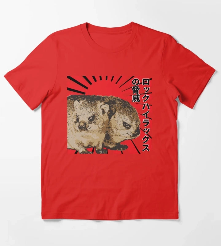 Rock Hyrax Menace T-Shirt Red