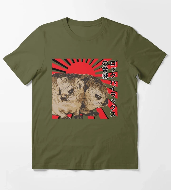 Rock Hyrax Menace T-Shirt Olive Green