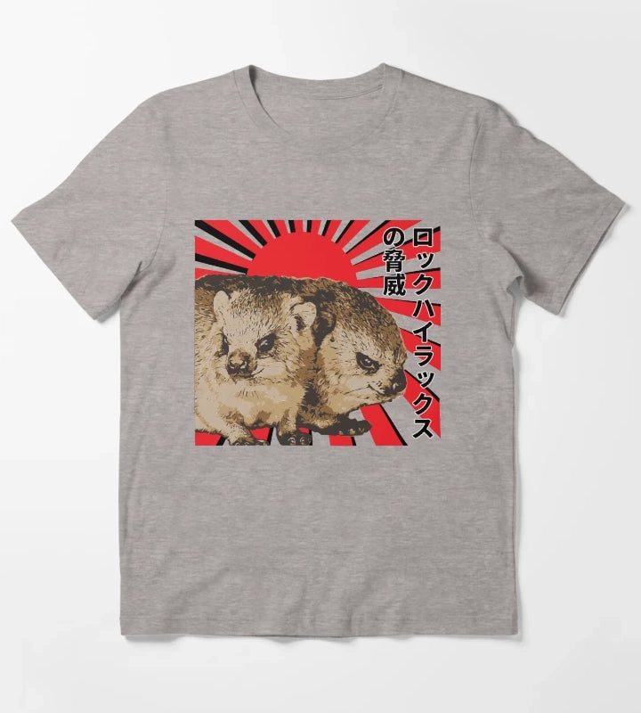 Rock Hyrax Menace T-Shirt Heather Grey