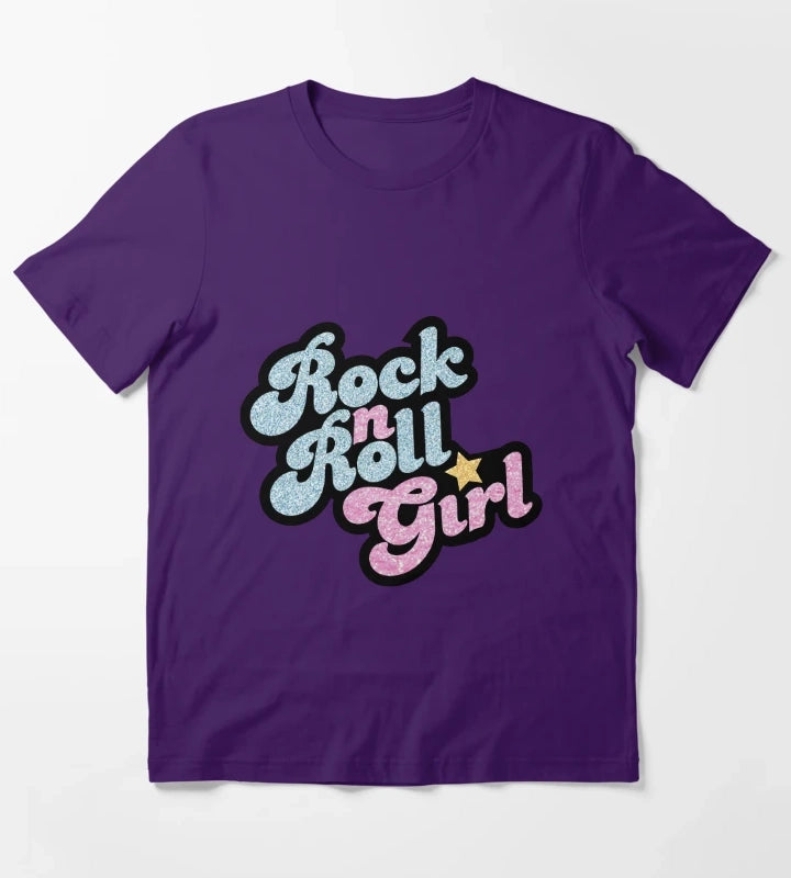 Rock n Roll Girl T-Shirt Purple