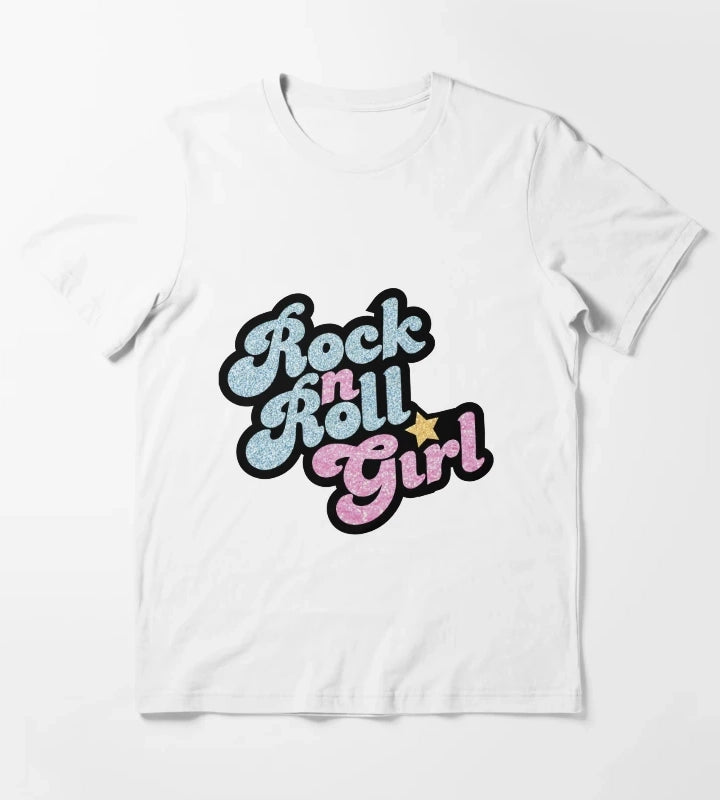Rock n Roll Girl T-Shirt White
