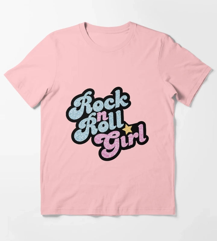Rock n Roll Girl T-Shirt Dark Grey