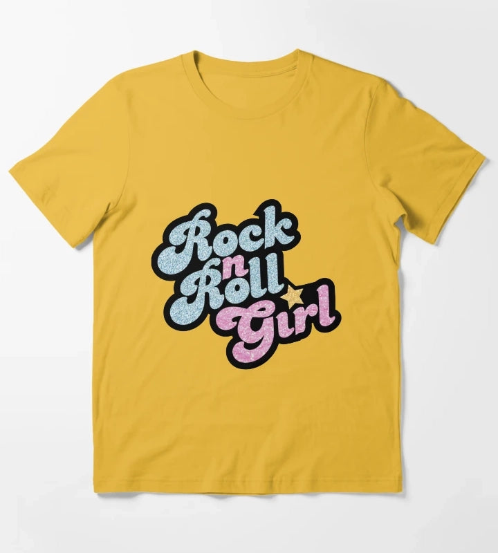 Rock n Roll Girl T-Shirt Yellow