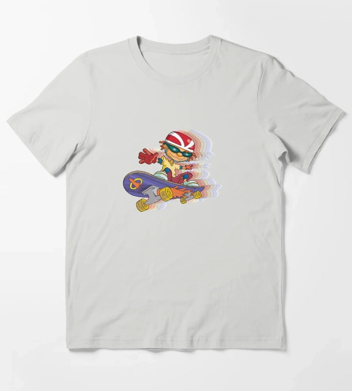 Rocket Power Speed Skate T-Shirt Light Grey