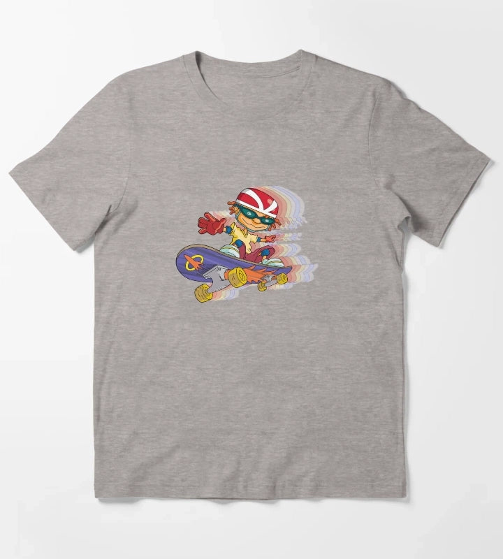Rocket Power Speed Skate T-Shirt Heather Grey