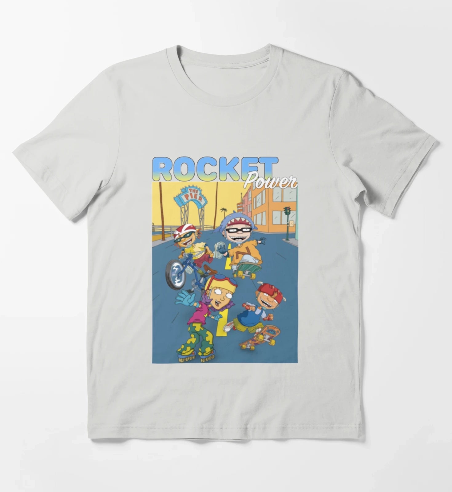 Rocket Power T-Shirt Light Grey