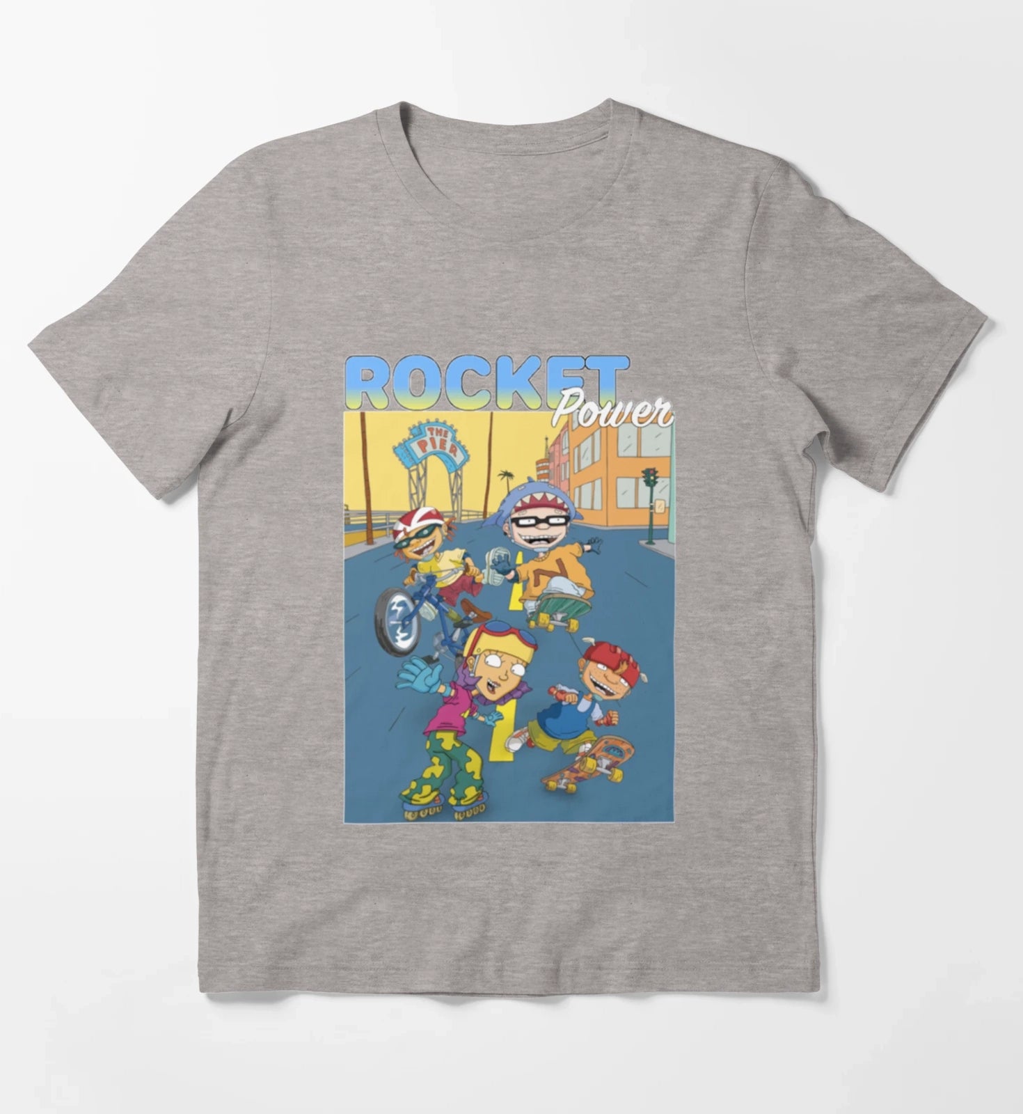 Rocket Power T-Shirt Heather Grey
