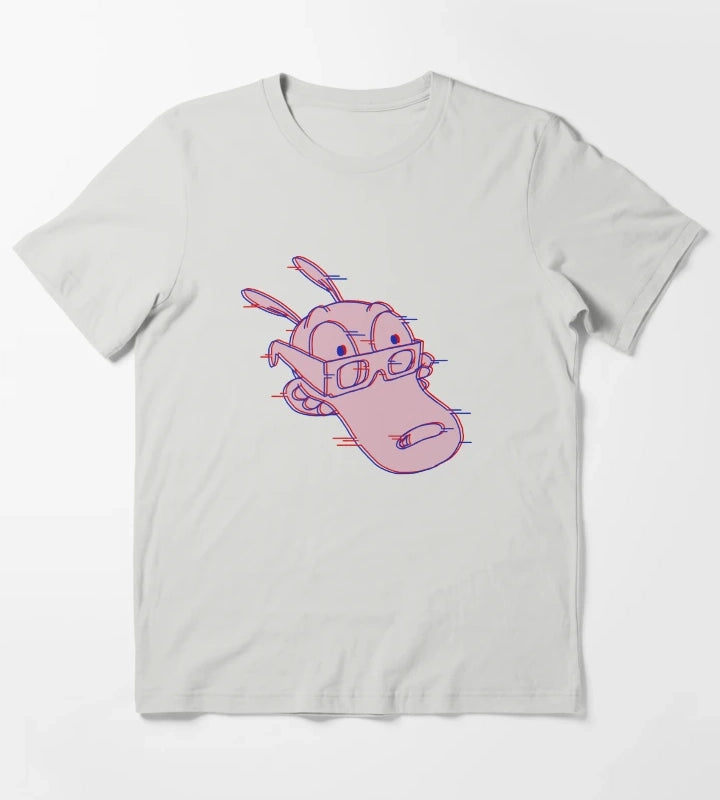 Rockos Glitchy Life T-Shirt Light Grey