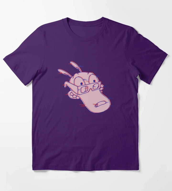 Rockos Glitchy Life T-Shirt Purple
