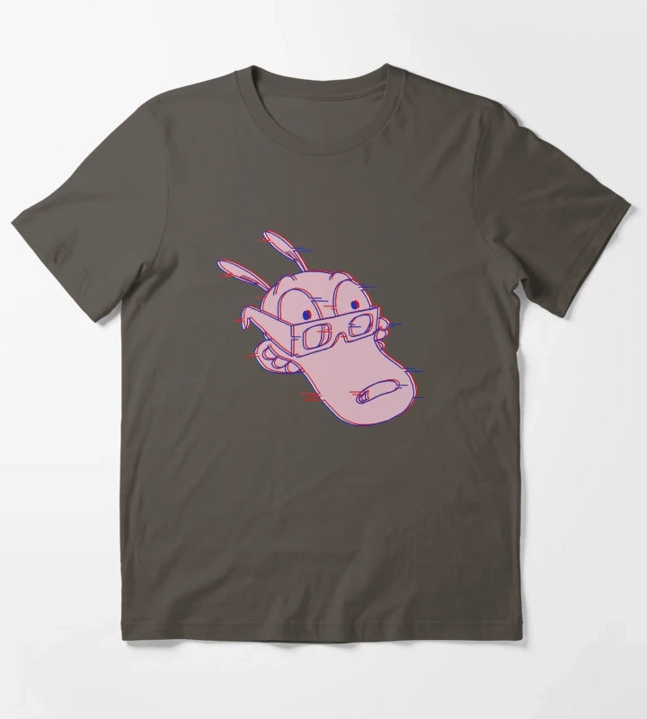 Rockos Glitchy Life T-Shirt Dark Grey