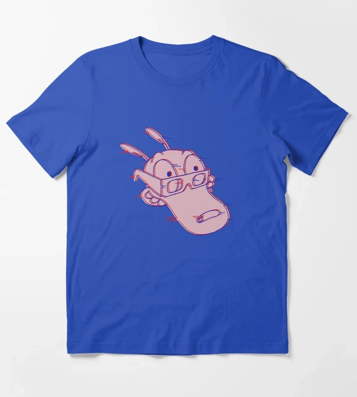 Rockos Glitchy Life T-Shirt Blue