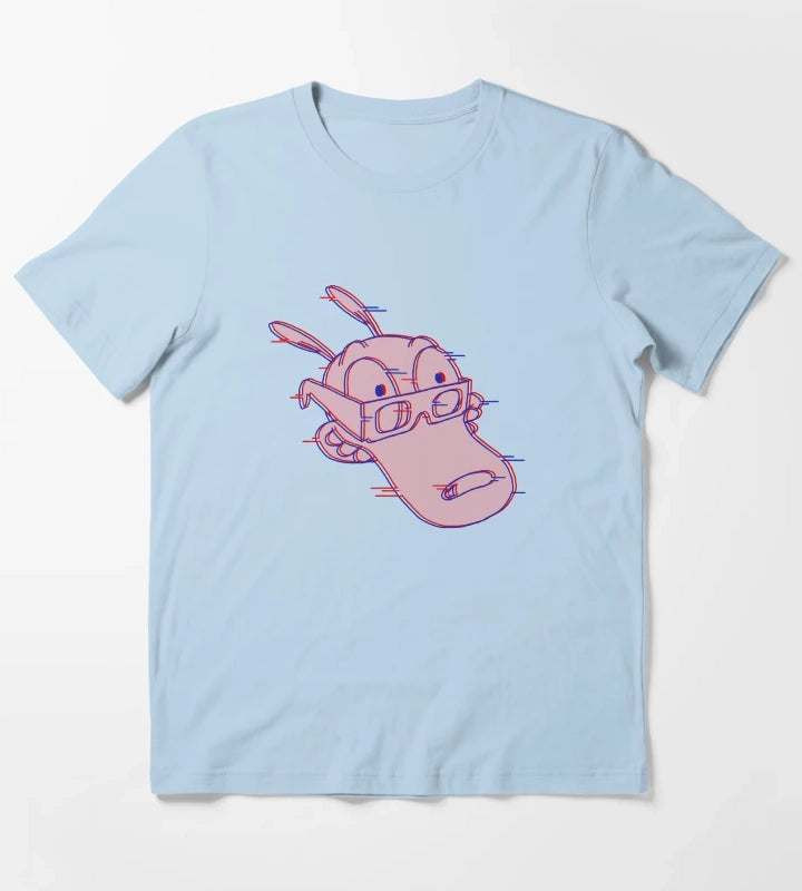 Rockos Glitchy Life T-Shirt Sky Blue