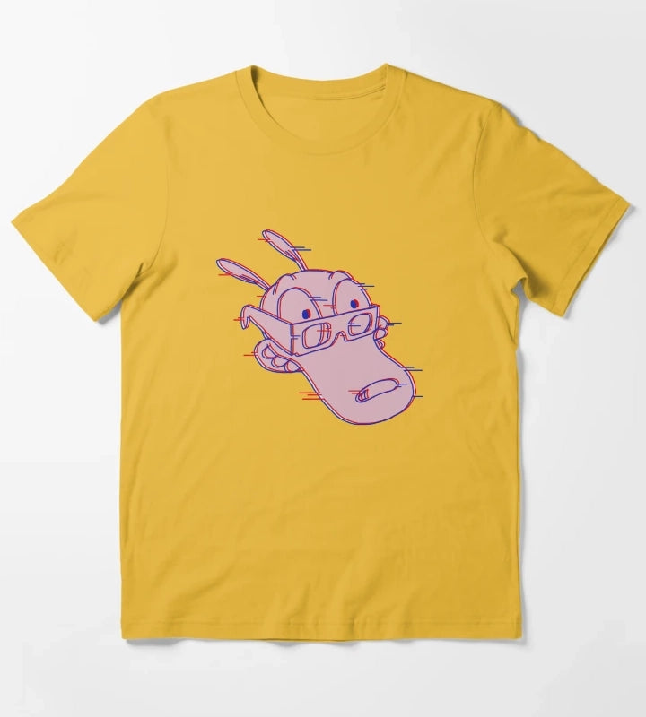 Rockos Glitchy Life T-Shirt Yellow