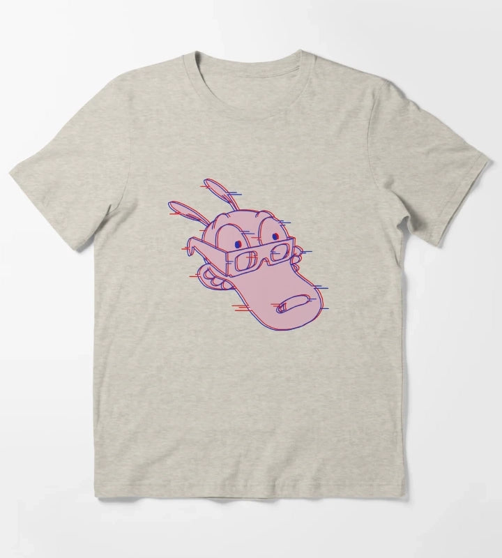 Rockos Glitchy Life T-Shirt Cream