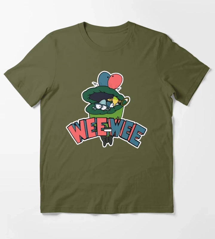 Rockos Modern Life Wee Wee T-Shirt Olive Green